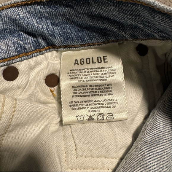 AGolde Riley High Rise Crop Jeans - Picture 7 of 8